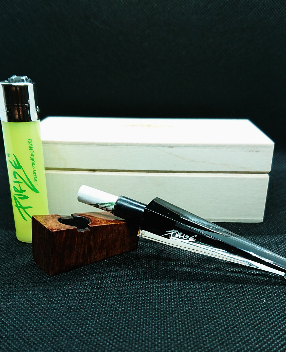 Purize Bruyere Pipe with 9mm Filters (Transparent Edition)
